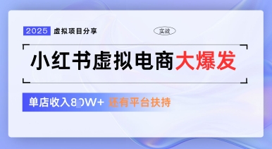 小红书虚拟电商项目，平台大力免费流量扶持，低门槛1拖3玩法网赚项目-美肚杀分享