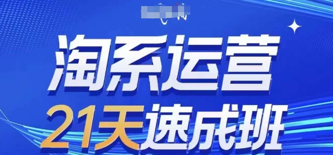 淘系运营21天速成班(更新25年4月)，0基础轻松搞定淘系运营，不做假把式网赚项目-美肚杀分享