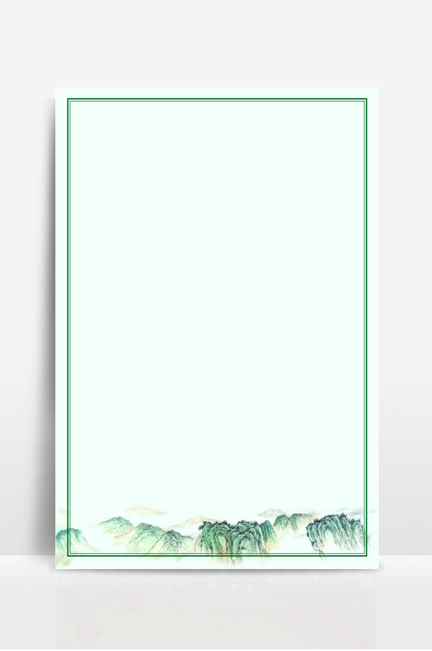 大气花鸟山水中国风信纸模板 (3)-美肚杀分享