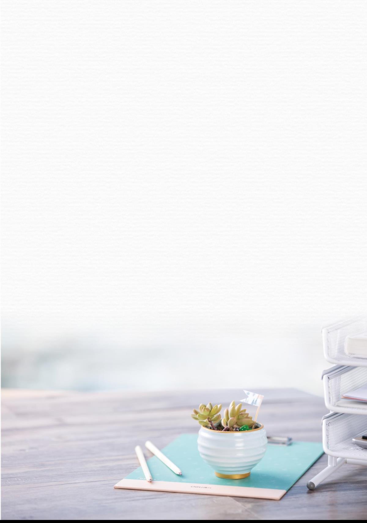 办公室商务风格小清新信纸-美肚杀分享