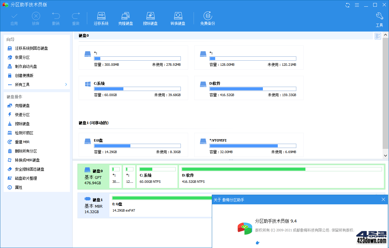 AOMEI Partition Assistant(分区助手)10.8.0-美肚杀分享