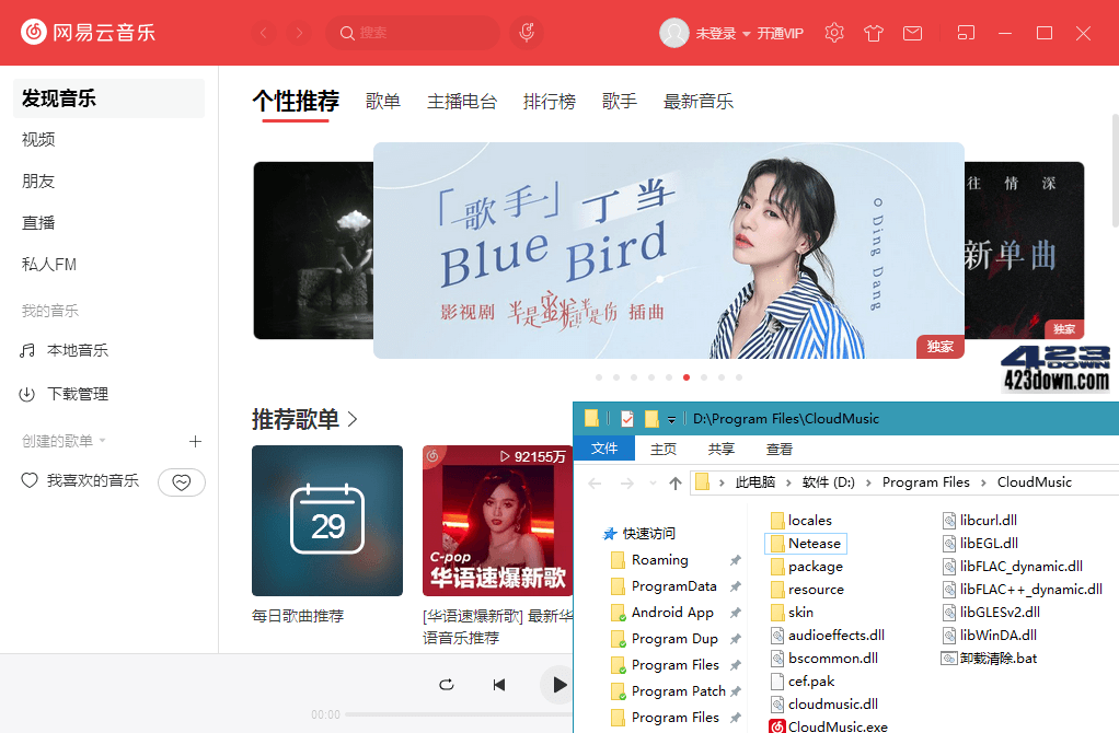 网易云音乐PC版v2.10.13.202675 绿色便携版-美肚杀分享