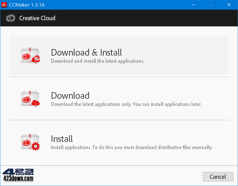 CCMaker_1.3.16 Adobe产品下载安装激活器-美肚杀分享