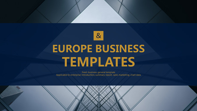 欧美风简约大气商务PPT模板-美肚杀分享