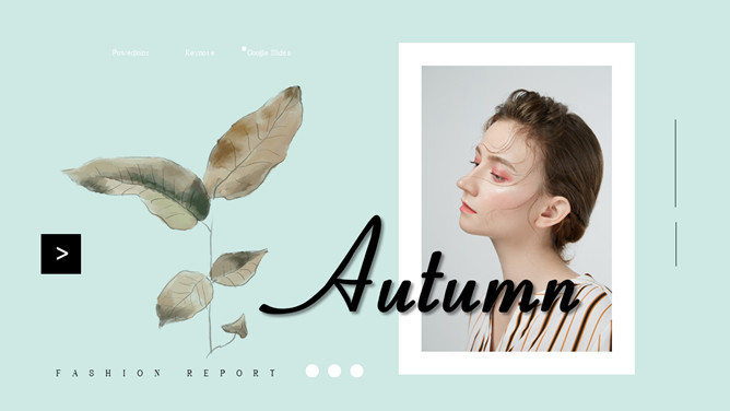 清新薄荷绿杂志风PPT模板-美肚杀分享