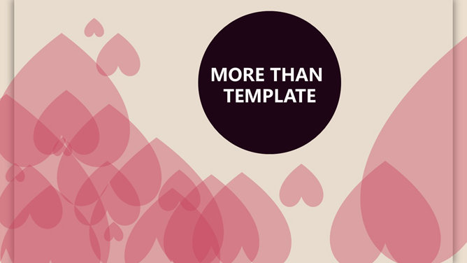 精美浪漫爱情恋爱PPT模板-美肚杀分享