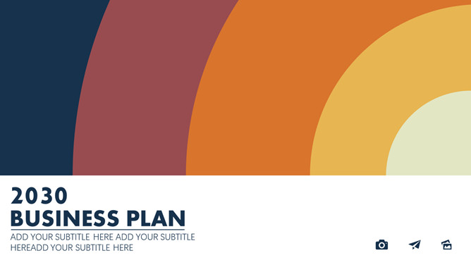 精美复古色调商务PPT模板-美肚杀分享