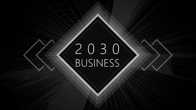 极简黑色商务汇报PPT模板-美肚杀分享