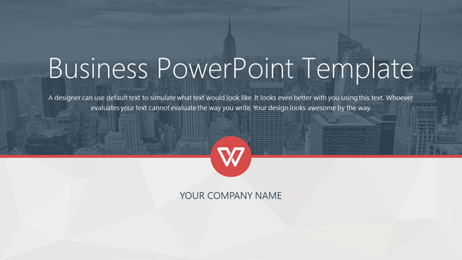 稳重大气商务风格PPT模板-美肚杀分享