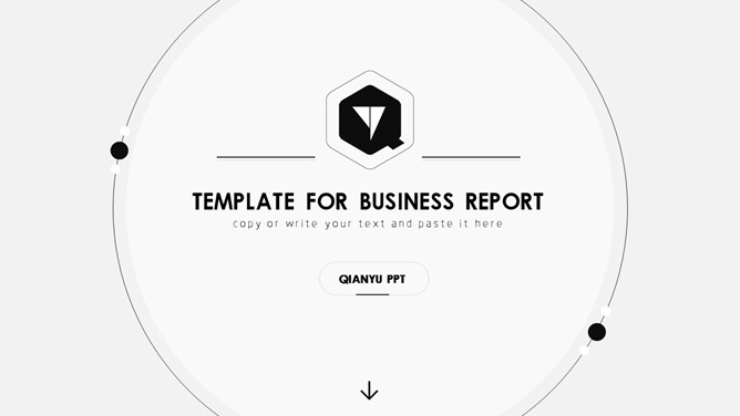 大方极简黑灰PPT模板下载-美肚杀分享