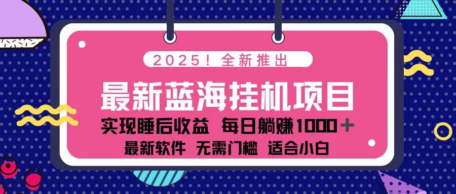 2025最新挂机躺赚项目 一台电脑轻松日入500网赚项目-美肚杀分享