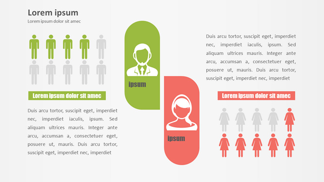 男人女人对比PPT素材-美肚杀分享