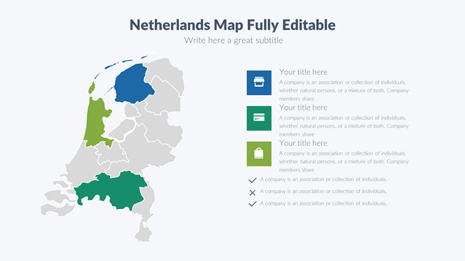 荷兰地图PPT素材-美肚杀分享
