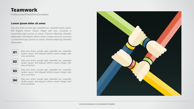 团队合作项目列表PPT素材-美肚杀分享