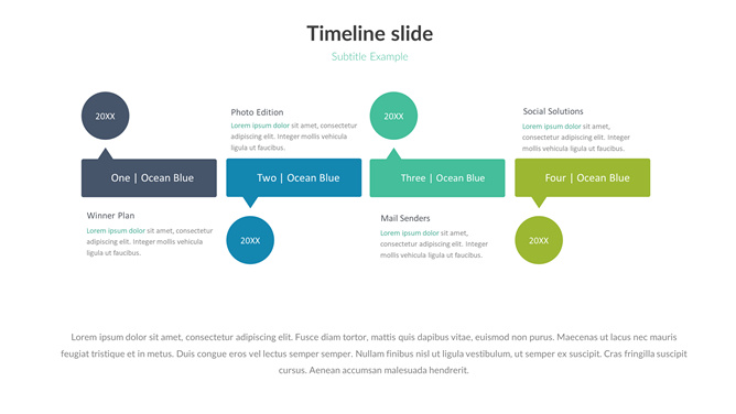 时间线时间轴PPT素材-美肚杀分享