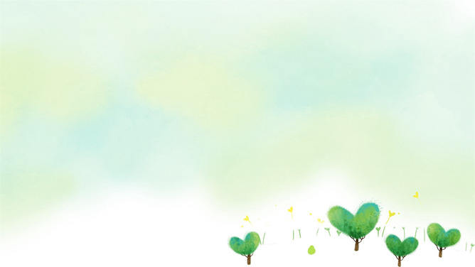 淡雅渐变绿色PPT背景图片-美肚杀分享