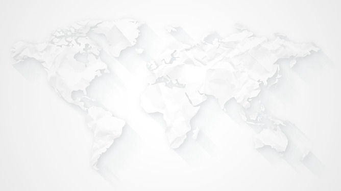 大气灰色世界地图PPT背景图片-美肚杀分享