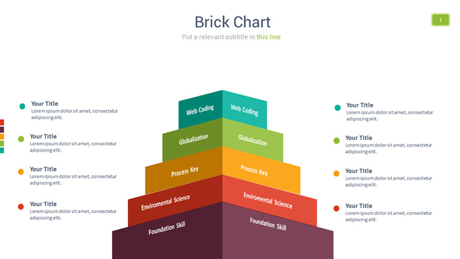 5层立体层次图PPT图形-美肚杀分享