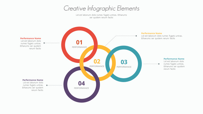 环环相扣关联关系PPT图形-美肚杀分享