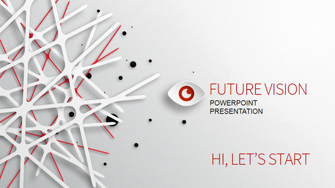 精美立体视觉效果PPT模板-美肚杀分享