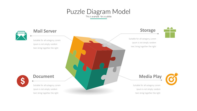 立体立方体拼图PT图形-美肚杀分享