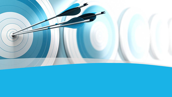 目标命中靶子PPT背景图片-美肚杀分享