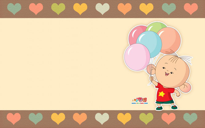 大耳朵图图PPT背景图片-美肚杀分享