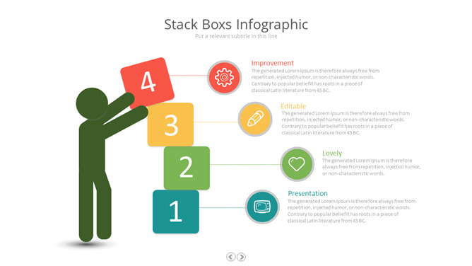 小人堆叠箱子PPT图形素材-美肚杀分享