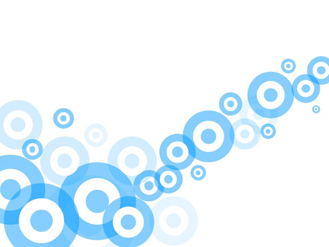 艺术设计蓝色圆圈PPT背景-美肚杀分享