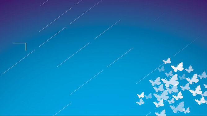 简洁艺术设计蝴蝶PPT背景-美肚杀分享