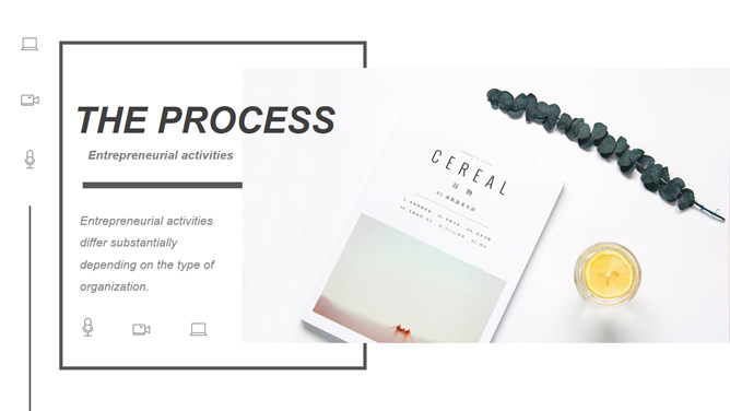 简约精致图文排版PPT模板-美肚杀分享