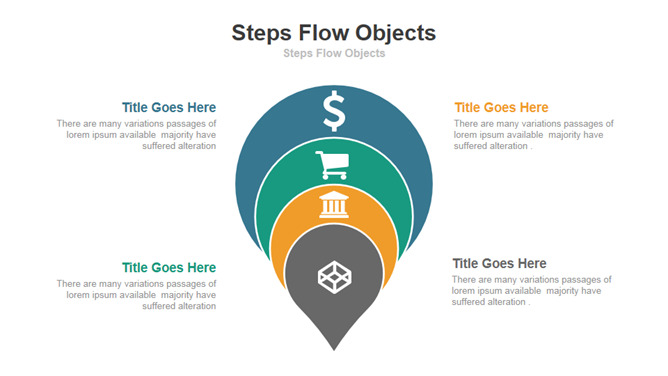 水滴形包含关系PPT图形-美肚杀分享