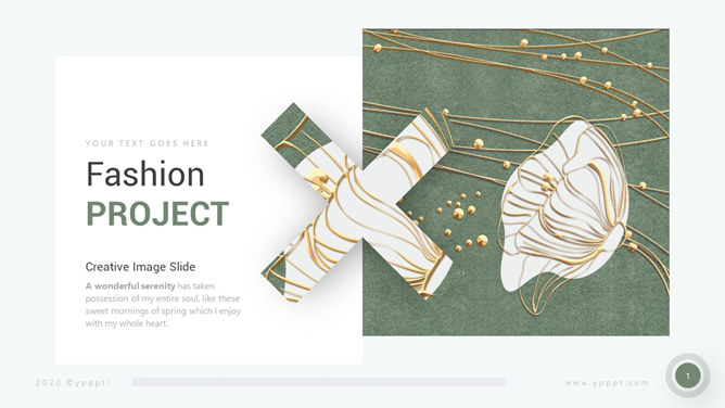 创意精美文艺通用PPT模板-美肚杀分享