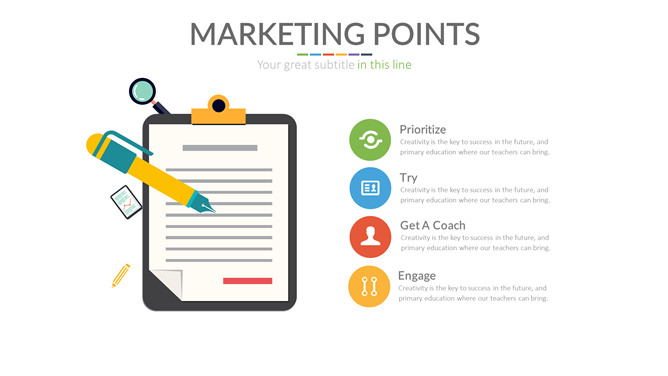 文件板夹项目罗列PPT模板-美肚杀分享