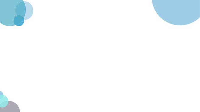 圆圈泡泡简约幻灯片背景-美肚杀分享