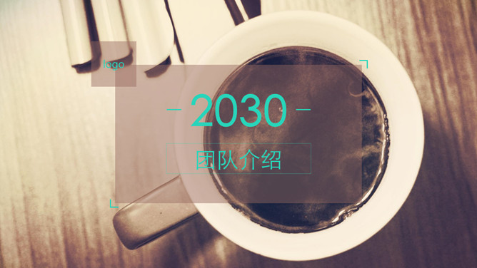 时尚扁平化团队介绍PPT模板-美肚杀分享