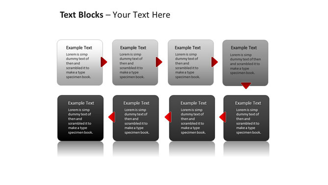 文本框说明步骤流程PPT模板-美肚杀分享