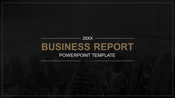 高端大气酷黑商务PPT模板-美肚杀分享