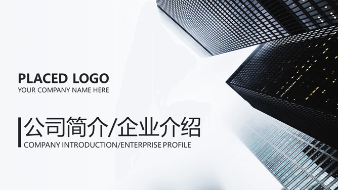 简洁大气公司介绍简介PPT模板-美肚杀分享