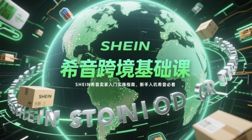 希音跨境基础课，SHEIN希音卖家入门实操指南，新手入坑希音必看网赚项目-美肚杀分享
