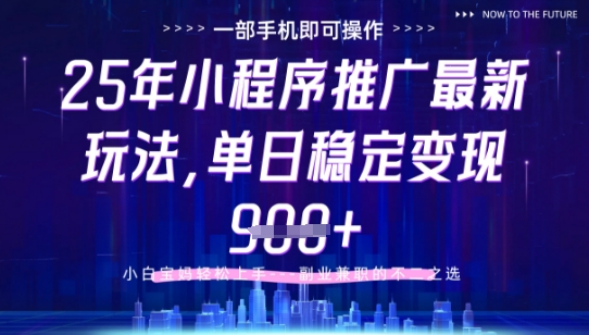 25年小程序挂G推广掘金最新玩法，一部手机即可操作，保底日入9张+【揭秘】网赚项目-美肚杀分享