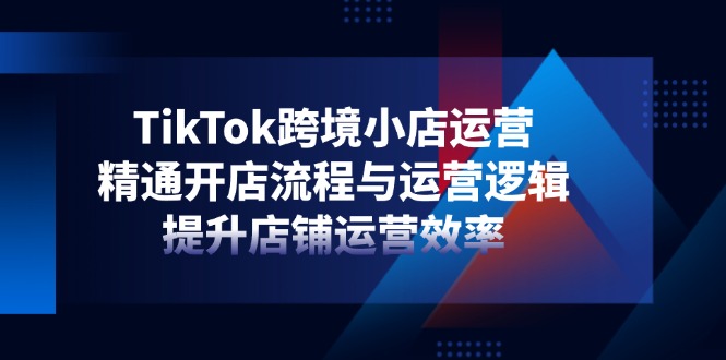 TikTok跨境小店运营，精通开店流程与运营逻辑，提升店铺运营效率网赚项目-美肚杀分享