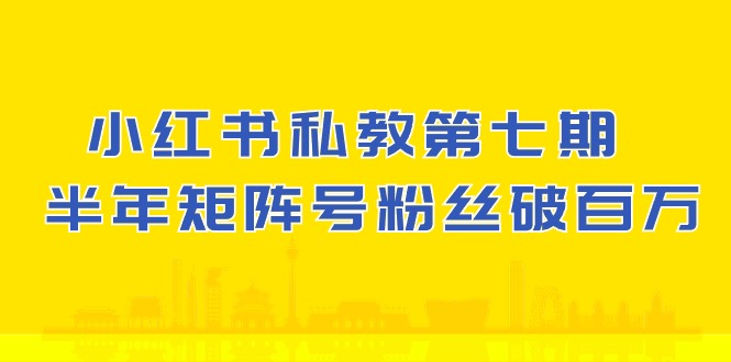 小红书私教第七期,小红书90天涨粉18w,1周涨粉破万 半年矩阵号粉丝破百万网赚项目-美肚杀分享
