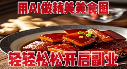 用AI做精美美食图，无需专业设备拍摄，轻轻松松开启副业网赚项目-美肚杀分享