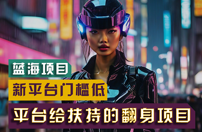 【蓝海项目】新平台无脑搬运，翻身项目 门槛低 小白也能轻松上手 日入500+网赚项目-美肚杀分享
