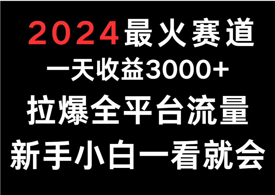 2024最火赛道,一天收一3000+.拉爆全平台流量,新手小白一看就会网赚项目-美肚杀分享
