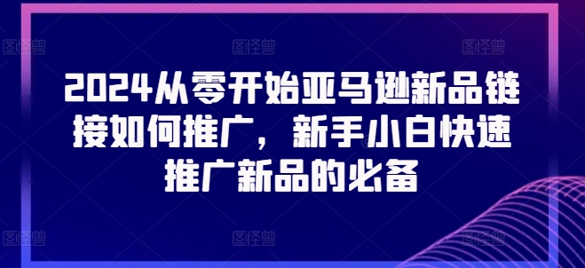2024从零开始亚马逊新品链接如何推广,新手小白快速推广新品的必备网赚项目-美肚杀分享