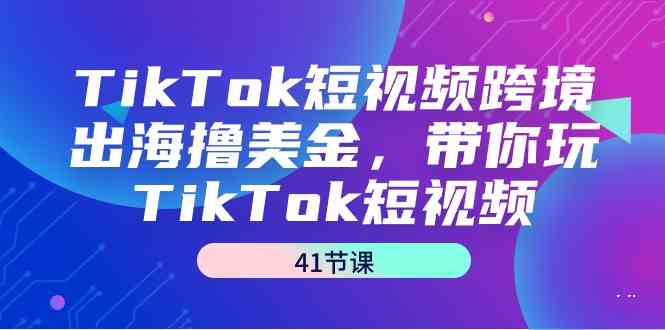 TikTok短视频跨境出海撸美金,带你玩TikTok短视频(35节课)网赚项目-美肚杀分享