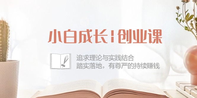小白成长|创业课：追求理论与实践结合，踏实落地，有尊严的持续赚钱-美肚杀分享