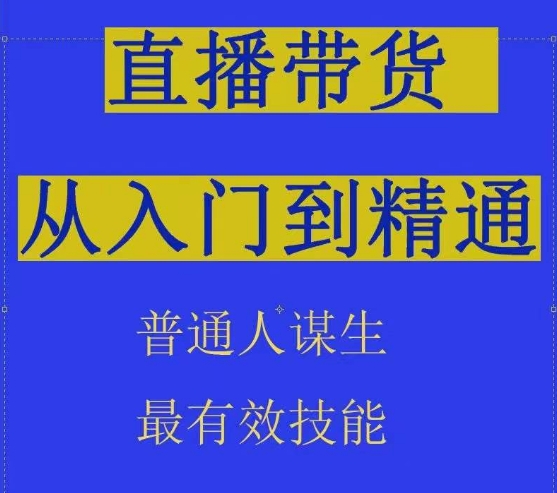 2024抖音直播带货直播间拆解抖运营从入门到精通，普通人谋生最有效技能网赚项目-美肚杀分享